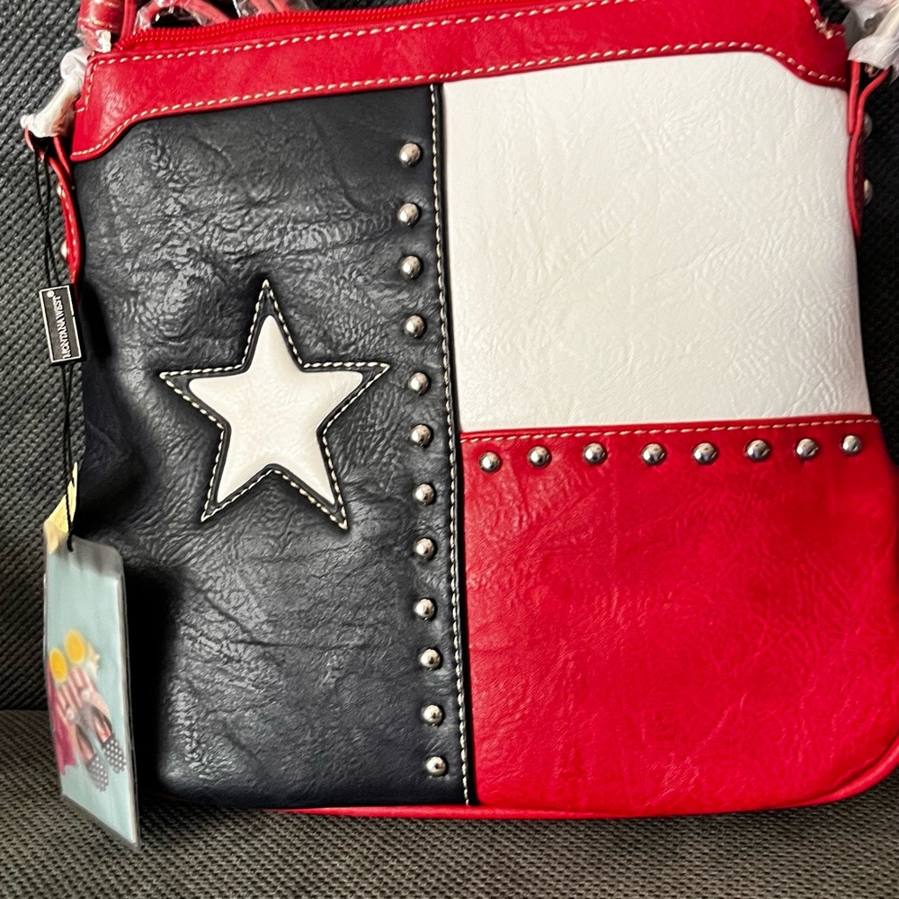 Montana West Texas flag conceal carry Shoulder Bag. Includes dust bag.